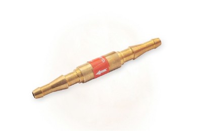 Клапан обратный 3П-3Г / ацетилен-пропан / на соединение шланга / ёлочка - ёлочка фото №741020
