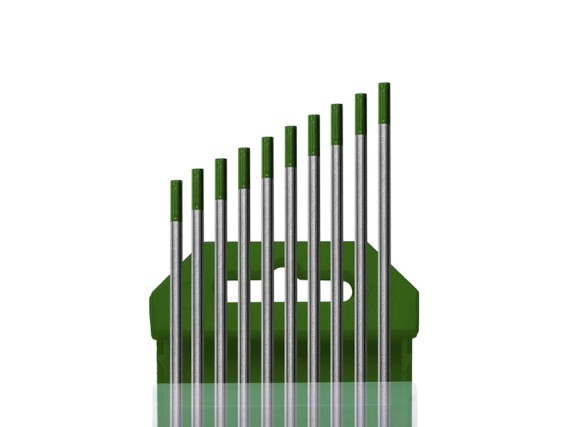 Электрод вольфрамовый TW WP (GREEN / AC / L175 / d 3,00) фото №3886913