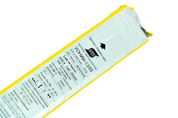 Электроды УОНИИ-13/55 d 2.5х350 мм ESAB (1.8 кг) VacPac фото №3883755
