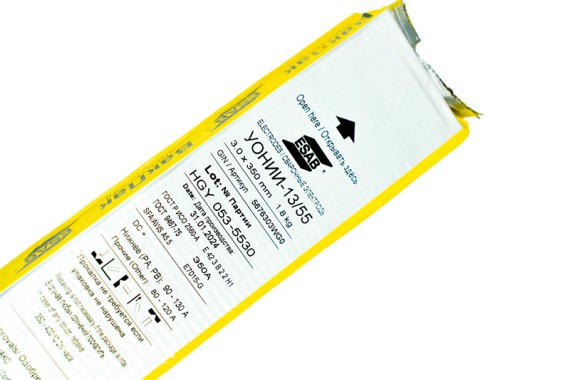 Электроды УОНИИ-13/55 d 3.0х350 мм ESAB (1.8 кг) VacPac фото №3883759