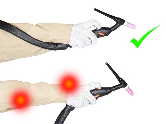 Горелка сварочная TECH TS 18 F (М12×1) 4м вод.охлажд./ IOB6906-36 / СВАРОГ фото №3880920