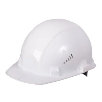 Каска строительная белая фото №3882392