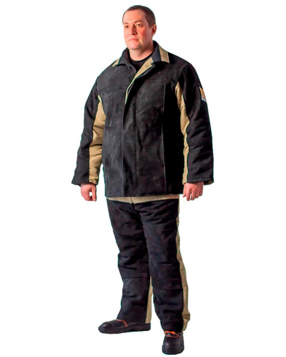 Костюм сварщика комбинированный со спилком утепл (2.1 м.кв) 104-108/182-188 фото №3879517