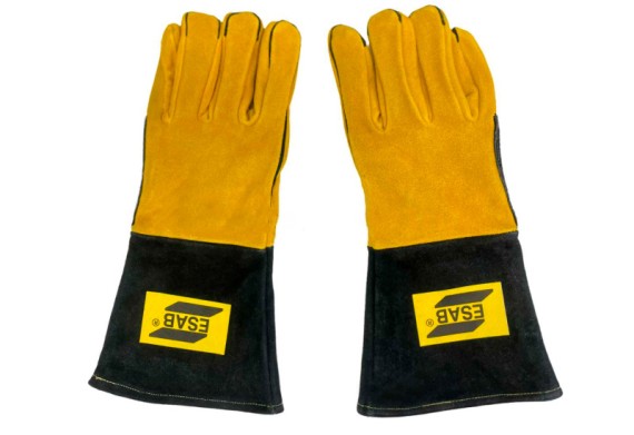 Краги спилковые пятипалые изогнутые Curved Mig/Mag XL (ESAB) / 10XL фото №3887210