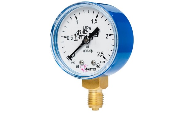 Манометр кислородный 2,5 МПа (25 кгс/см кв, кл.т.2,5) фото №3880204