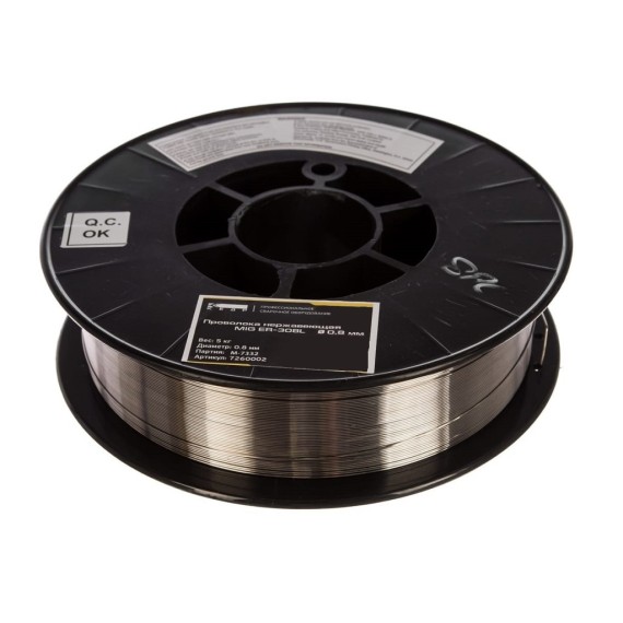 Проволока нержавеющая (MIG) d 0.8 мм ER 308L (5 кг) фото №3884420