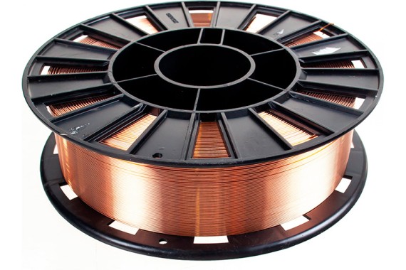 Проволока омедненная (СЗСМ) d 3.0 мм Св-08Г2С-О (28 кг) К-415 фото №3887800