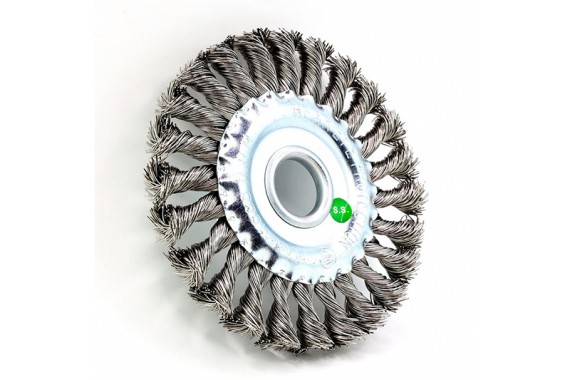 Щетка дисковая жгутовая 9-031 Д125*13*22,2 для УШМ, ворс  нерж сталь 0,50 FW-DSS4 ОСБОРН фото №3885192