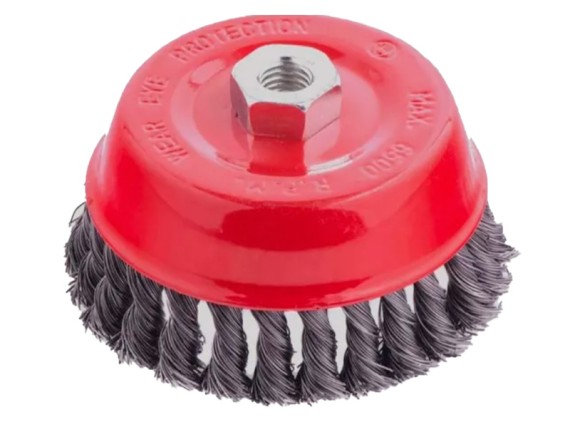 Щетка металл. для УШМ 125мм/М14 (чашка) фото №3887196