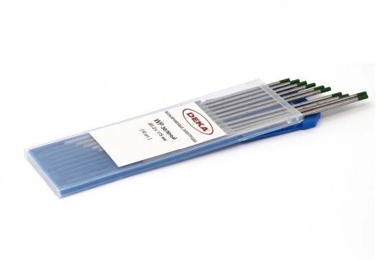 Вольфрамовый электрод WP d 3.2 мм (L=175 мм) зеленый (10 шт в упак) DEKA фото №3884744