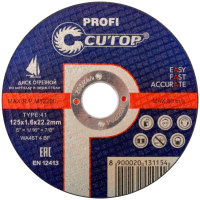 Круг отрезной 125х1,6х22 мм Cutop Profi