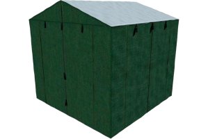 Палатка сварщика домик 2,5х 2,5 м. (Стены брезент ОП/крыша тканьПВХ).