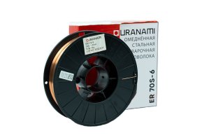 Проволока омедненная URANAMI d 1.0 мм ER70S-6 (5 кг)