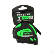 Рулетка 3м (EFFECTA Nylon) ширина полотна 19 мм, магнит, автостоп