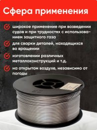 Проволока порошковая URANAMI d 1.0 мм Е71ТGS (1 кг) фото №4369770