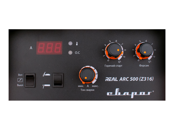 Аппарат сварочный инверторный "REAL ARC 500" /Z316 / СВАРОГ / NAKS фото №4360735