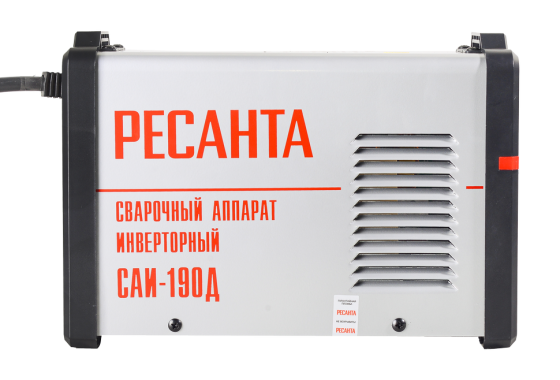 Аппарат сварочный инверторный САИ 190Д Ресанта фото №4359562