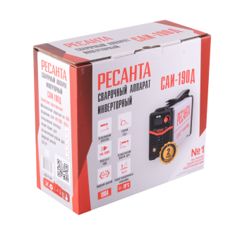 Аппарат сварочный инверторный САИ 190Д Ресанта фото №4359567