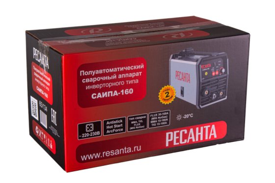 Аппарат сварочный полуавтомат САИПА-160 (MIG/MAG) Ресанта фото №4368684