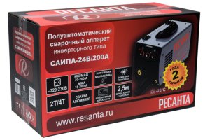 Аппарат сварочный полуавтомат САИПА-24В/200А (MIG/MAG) Ресанта