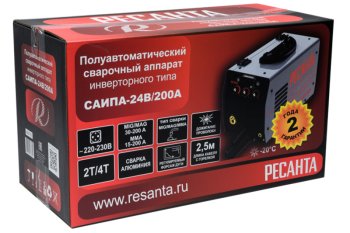 Аппарат сварочный полуавтомат САИПА-24В/200А (MIG/MAG) Ресанта фото №4364496