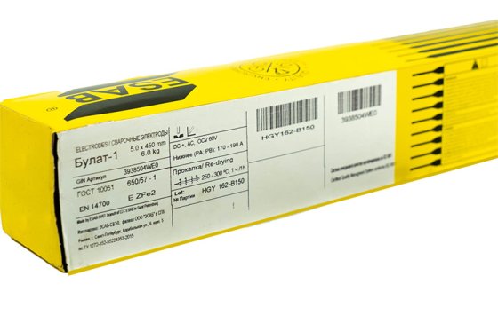 Электроды ESAB Булат-1 d 5,0х450 мм (6,0 кг) фото №4365091