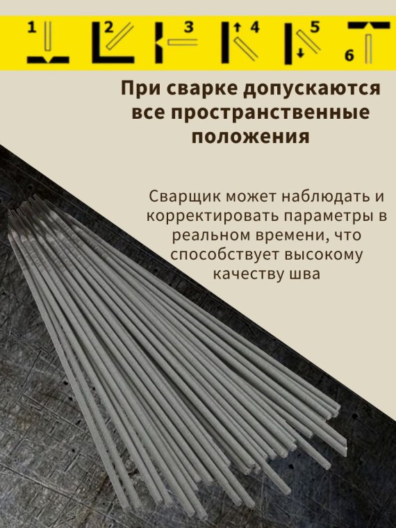 Электроды ОК 46.00Р d 3.0х350 мм ESAB (5.3 кг) фото №4369836