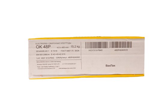 Электроды OK 48 P d 4.0x450мм VacPac ESAB (3.8кг) фото №4362836