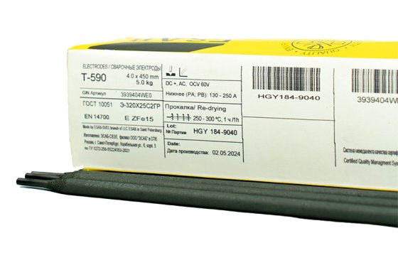 Электроды Т-590 d 4.0х450 мм ESAB (5 кг) фото №4363560