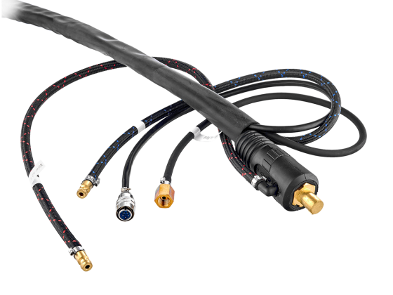 Горелка сварочная TECH TS 18 (ОКС, M10×1, 5 Pin), 4 м вод.охлажд./ IOB6901-21 / СВАРОГ фото №4360801