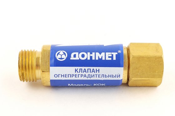 Клапан огнепреградительный КОK М16х1,5LH / кислород / на резак /950.000.02/ (Донмет) фото №4367974