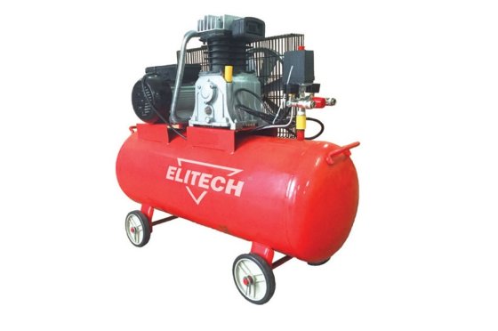 Компрессор "КПР 450-100-2.2" (Elitech) 220В, ременной 2,2 кВт, 450 л/мин, 8 атм, ресивер 100 литров фото №4366244