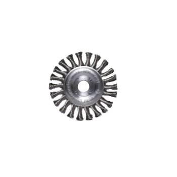 Корщетка д/УШМ d125мм/ 22мм, (диск), крученая фото №4359904