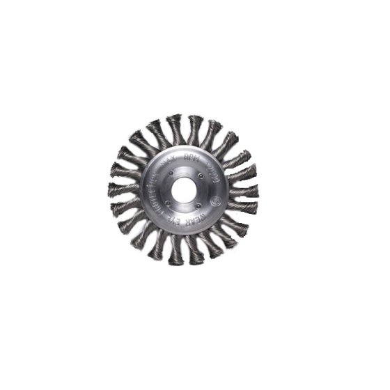 Корщетка д/УШМ d125мм/ 22мм, (диск), крученая фото №4359904