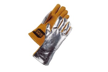 Краги спилковые пятипалые Heavy Duty ALU, алюминиевое покрытие 250°С (ESAB) фото №4367740