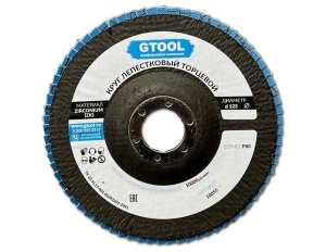 Круг лепестковый торцевой GTOOL d 125, P80