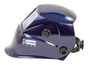 Маска сварочная КЕДР (в разбор.виде) "К-202 PRIME", синяя фото №4369093