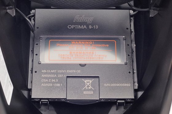 Маска сварочная OPTIMA TEAM 9-13 Silver (FUBAG) фото №4367808