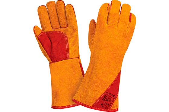 Краги спилковые пятипалые 2Hands (Siberia) утепленные 10,5р-р, спилок КРС/иск.мех, швы Kevlar фото №4368973