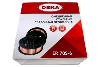 Проволока омедненная (DEKA) d 1.2 мм ER70S-6/Св-08Г2С (15 кг) фото №4366768