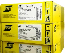 Проволока омедненная (ESAB) d 1.0 мм Св-08Г2С (18 кг) фото №4368313