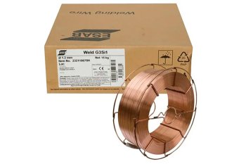 Проволока омедненная (ESAB) d 1.2мм Weld G3Si1 (15кг) фото №4365546