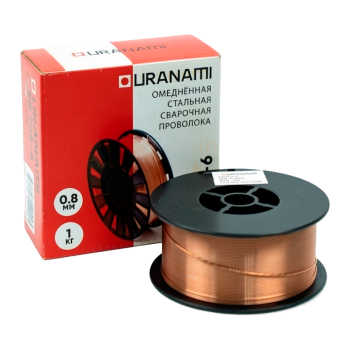 Проволока омедненная URANAMI d 0.8 мм ER70S-6 (1 кг) фото №4370230