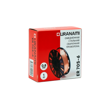 Проволока омедненная URANAMI d 0.8 мм ER70S-6 (1 кг) фото №4370232