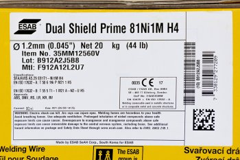 Проволока порошковая (ESAB) d 1.2 мм Dual Shield Prime 81Ni1M H4 (5 кг) фото №4360360