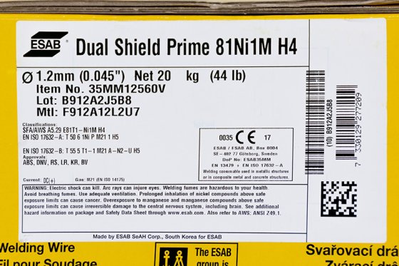 Проволока порошковая (ESAB) d 1.2 мм Dual Shield Prime 81Ni1M H4 (5 кг) фото №4360360