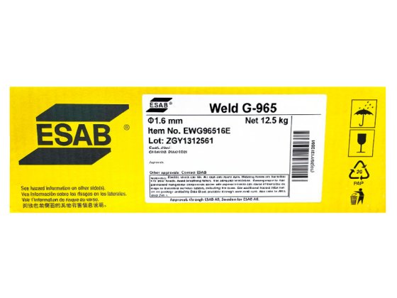 Проволока порошковая Weld G-965 d 1.6мм ESAB (12.5кг) фото №4369161