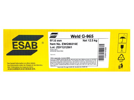 Проволока порошковая Weld G-965 d 1.6мм ESAB (12.5кг) фото №4369161