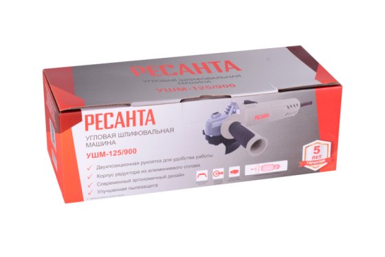 Углошлифовальная машина УШМ-125/900 Ресанта фото №4367588