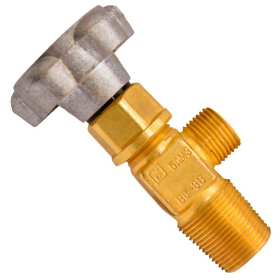 Вентиль баллонный водородный ВВ-88 БАМЗ фото №4369301